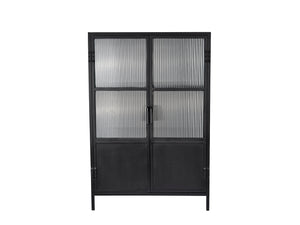 Vitrino 2 Door Dresser in Black Metal