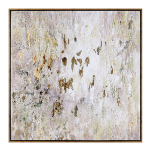 Golden Raindrops Modern Artwork