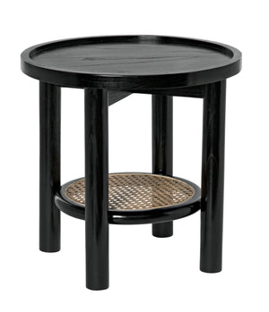 Hide Away Side Table, Charcoal Black