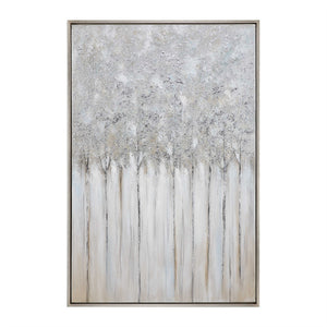 Oversized Abstract Trees Artwork – Multi Grey