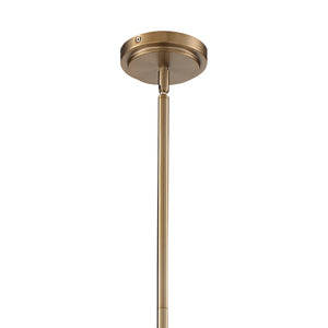 Zodiac 12 Light Aged Brass Chandelier