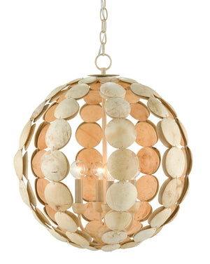 Tartufo Coco Shell Chandelier - Coco Cream