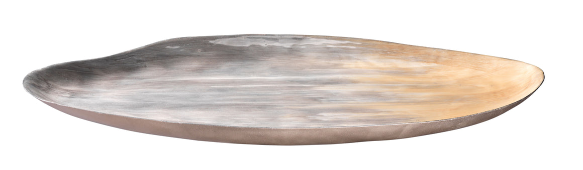 Palette Oval Tray - Grayish Metal