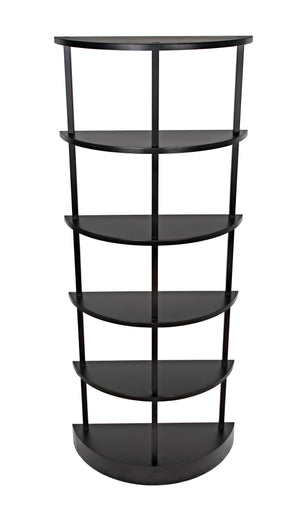 Spago Bookcase, Black Metal