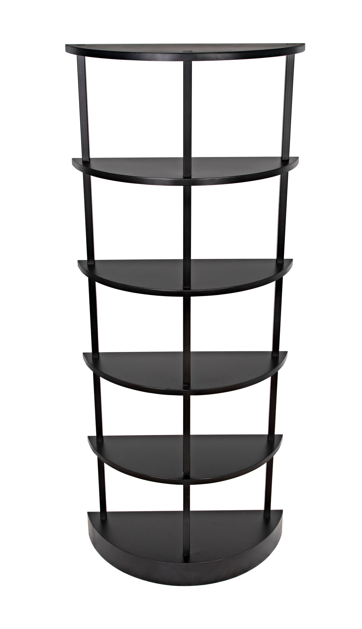 Spago Bookcase, Black Metal