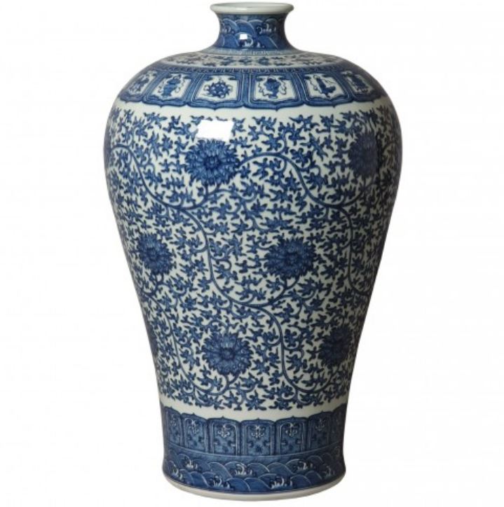 Large Porcelain Mei Vase-34"