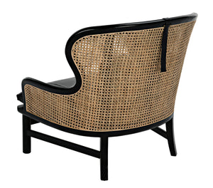 Marabu Chair, Charcoal Black with Leather