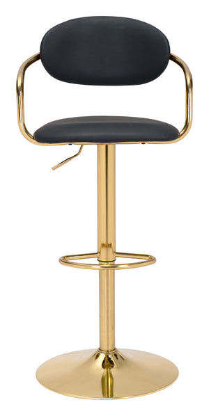 Gusto Bar Chair Black & Gold