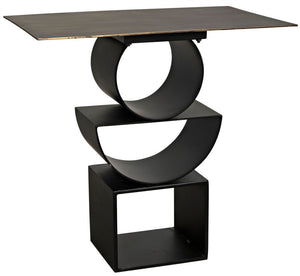 Shape Side Table - Black Metal