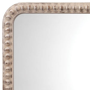 Rectangle Audrey Mirror in White Washed Wood