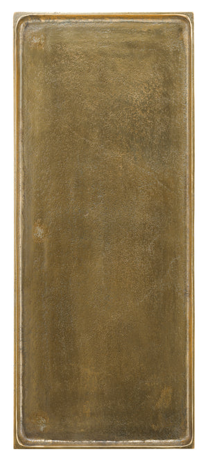 Currey and Company Boyles Brass Side Table