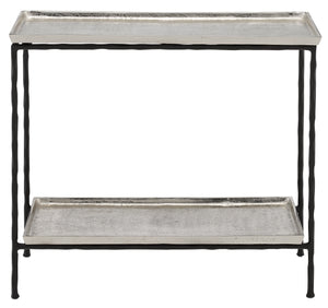 Currey and Company Boyles Silver Side Table