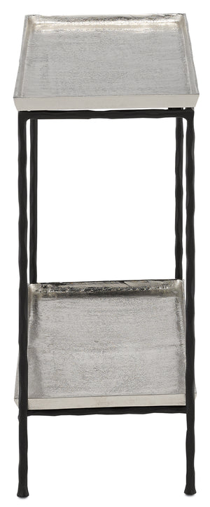 Currey and Company Boyles Silver Side Table