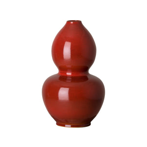 Ceramic Double Gourd Vase – Red Speckle