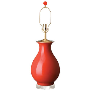 PE PA Vase Ceramic Table Lamp – Persimmon Glaze
