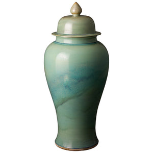 Large Ginger Jar - Jade Ombre