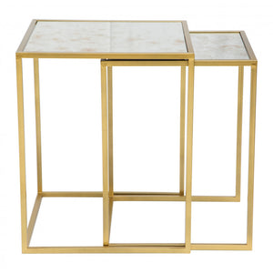 Calais Nesting Tables Brass - Brass