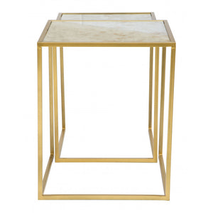 Calais Nesting Tables Brass - Brass