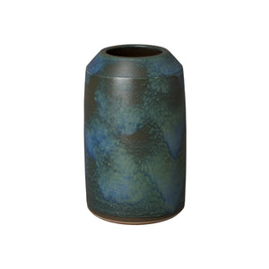 Verdi Blue Ceramic Cylinder Jar – Medium