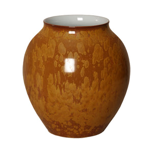 Short Porcelain Flair Vase  – Crystal Bronze
