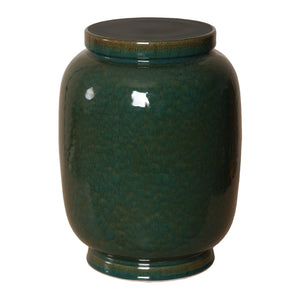 Lantern Garden Stool – Amazon Green Glaze