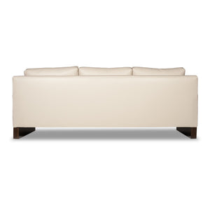 Modern Luxe Sofa -  Cream Leather (Other Colors Available)