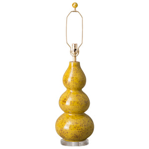 Triple Gourd Vase Ceramic Table Lamp – Honey Splash Glaze