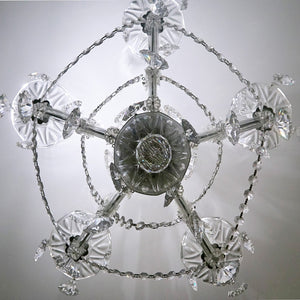Maria Theresa 6 Light Clear Italian Crystal Gold Mini Chandelier