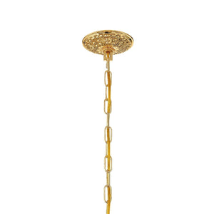 Maria Theresa 6 Light Clear Italian Crystal Gold Mini Chandelier