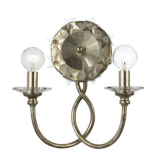 Willow 2 Light Silver Sconce
