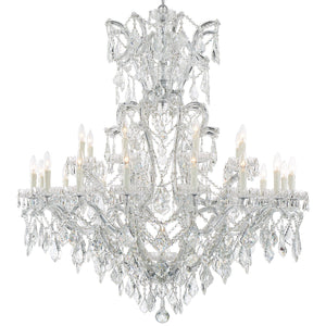 Maria Theresa 25 Light Spectra Crystal Chrome Chandelier