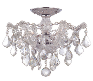 Maria Theresa 5 Light Hand Cut Crystal Gold Sconce