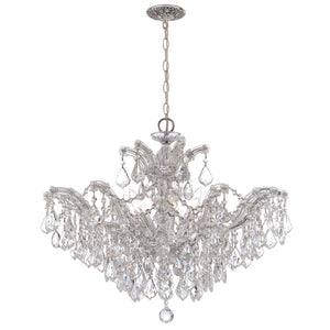Maria Theresa 6 Light Hand Cut Crystal Polished Chrome Chandelier
