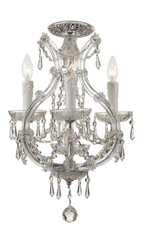 Maria Theresa 4 Light Spectra Crystal Chrome Ceiling Mount