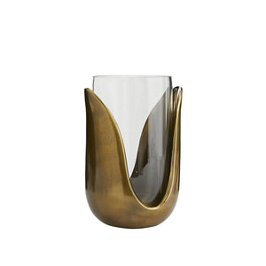 Arteriors Sonia Antique Brass Tulip Vases – Set of 2