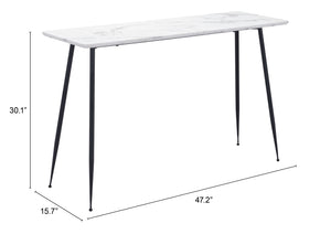 Grenoble Console Table White