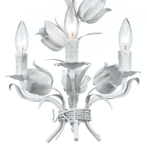 Southport 3 Light Wet White Mini Chandelier