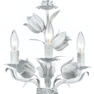 Southport 3 Light Wet White Mini Chandelier