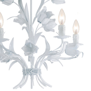 Southport 5 Light Wet White Chandelier