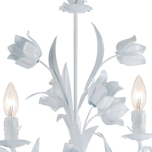 Southport 5 Light Wet White Chandelier