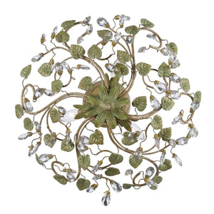 Josie 5 Light Champagne Green Tea Ceiling Mount