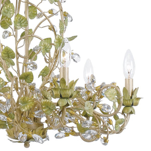 Josie 6 Light Champagne Green Tea Chandelier