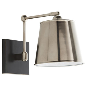 Arteriors Watson Articulated Arm Sconce – Vintage Silver