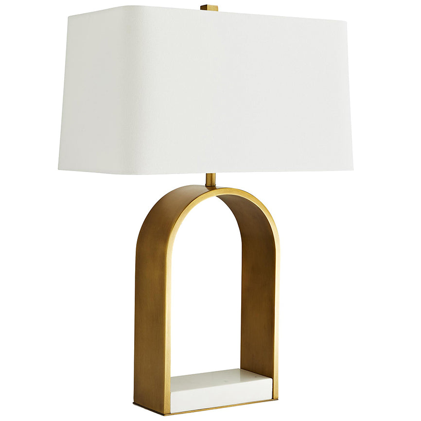 Arteriors Rylan Open Arch Table Lamp with Marble Base