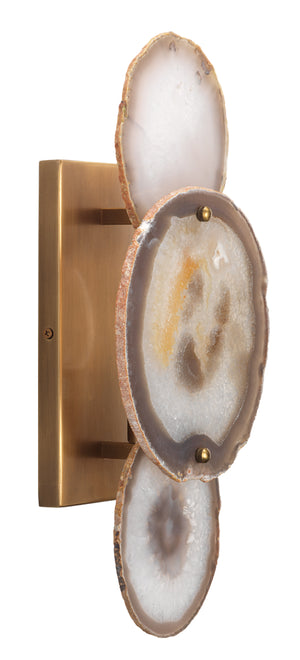 Trinity Wall Sconce in Pale Lavender Agate