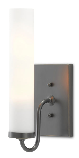 Brindisi Bronze Wall Sconce - Oil Rubbed Bronze/Opaque Glass