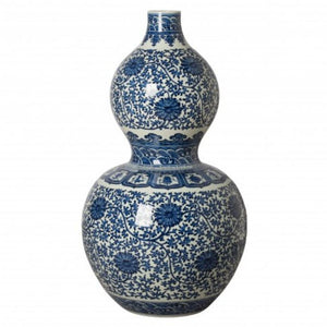 Large Porcelain Gourd Vase-38"