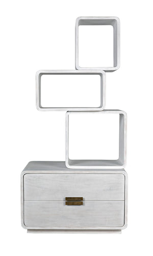 Belini Bookcase, White Wash