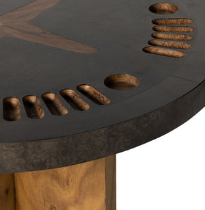 POKER TABLE-NATURAL BROWN GUANACASTE