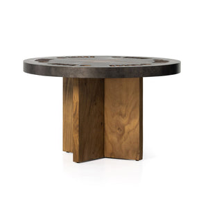 POKER TABLE-NATURAL BROWN GUANACASTE